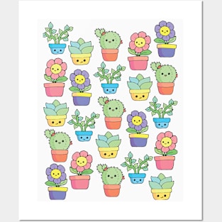 Kawaii Plants Posters and Art